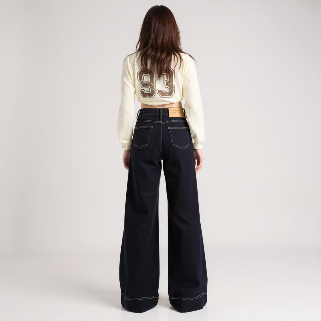 High-Waist Straight Leg Jeans for Women | Premium Denim Fit Missdomo